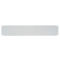 19"-Blindplatte 3 HE, Stahlblech, grau