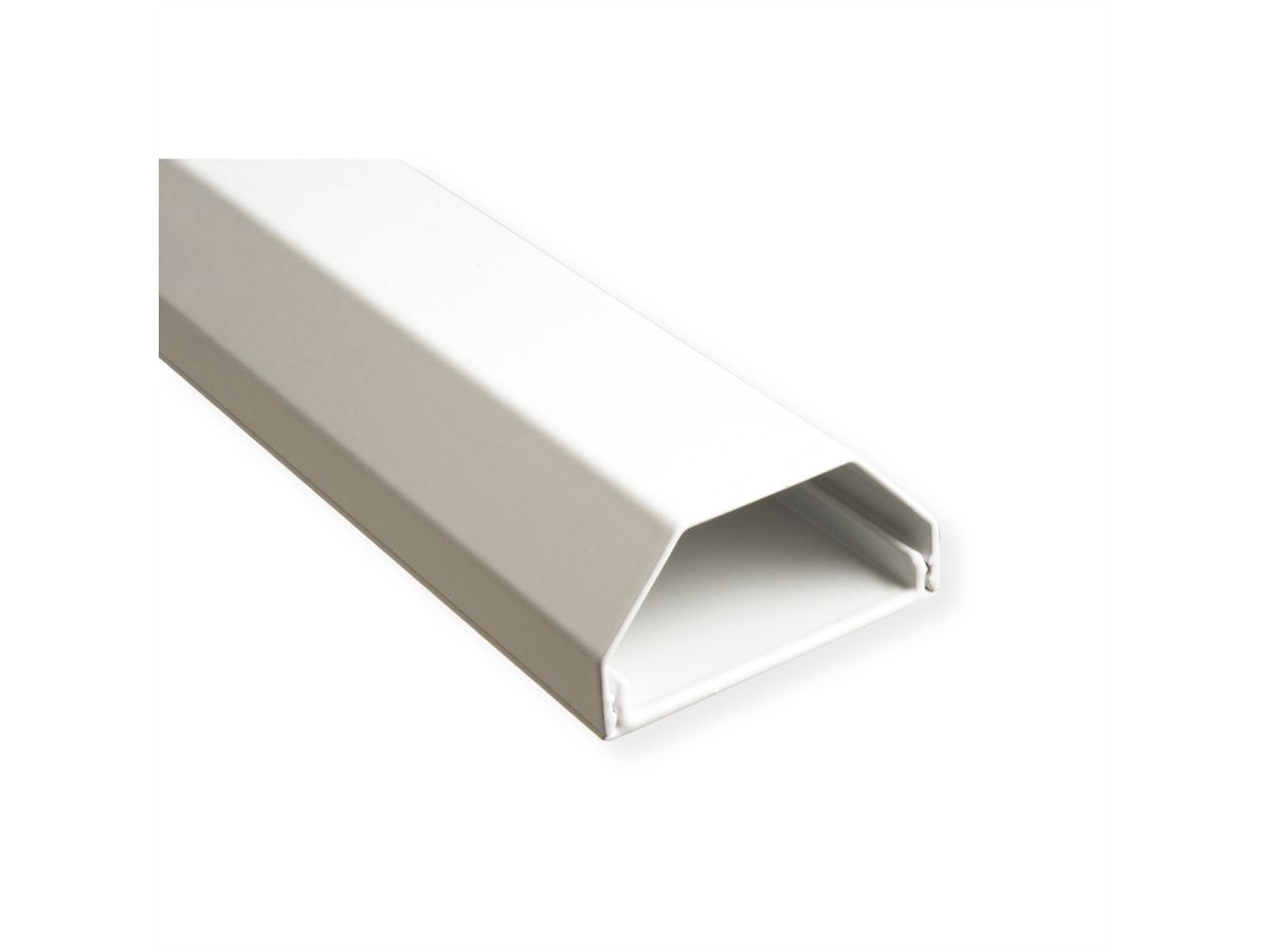 ROLINE Kabelgoot, aluminium, 50 x 26 mm, wit, 1,1 m