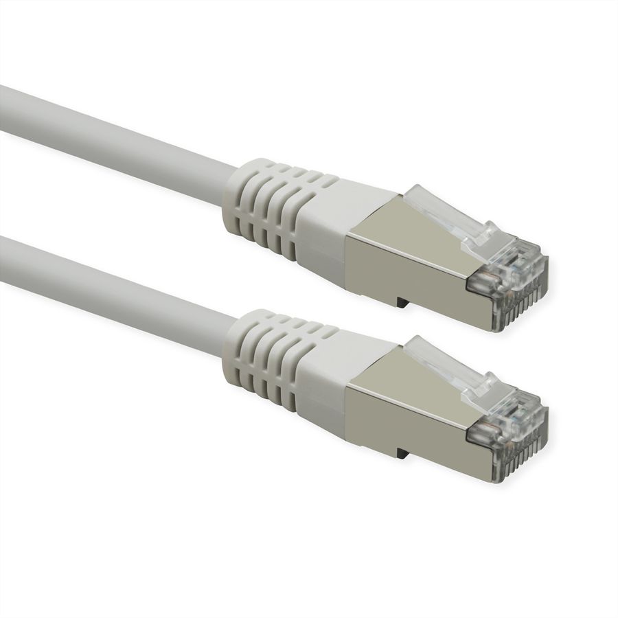 ROLINE patchkabel Cat.6 (klasse E), PoE, S/FTP (PiMF), wit, 2 m