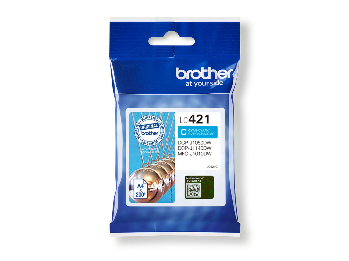 Brother LC421C ink cartridge 1 pc(s) Original Cyan