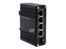 EXSYS EX-62020PoE 4-poorts industriële Ethernet-switch, PoE 1-poort 100/1000Fx SFP