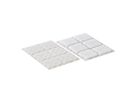 VELCRO® Klettquadrate Selbstklebend, Haken & Flausch 25mm x 25mm x 24 sets Weiß