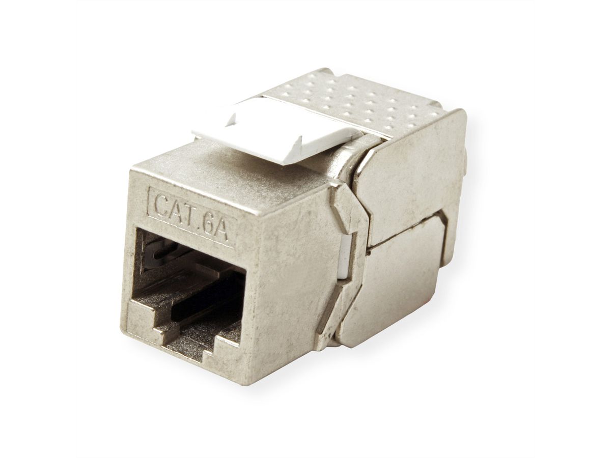 VALUE Cat.6A (klasse EA) Keystone, RJ-45, afgeschermd, zonder gereedschap, SLIM.