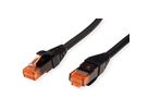 ROLINE UTP Cable Cat.6 Component Level, LSOH, black, 0.5 m