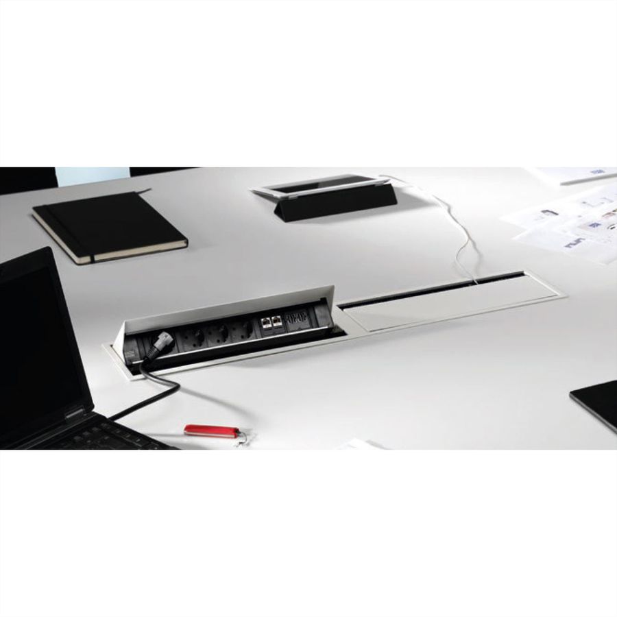 BACHMANN CONI DUO inbouwframe 2 x groot, grijs