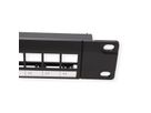 VALUE Keystone 19'' Module Frame, 24 ports, unshielded, 1U, 3-piece-type, black