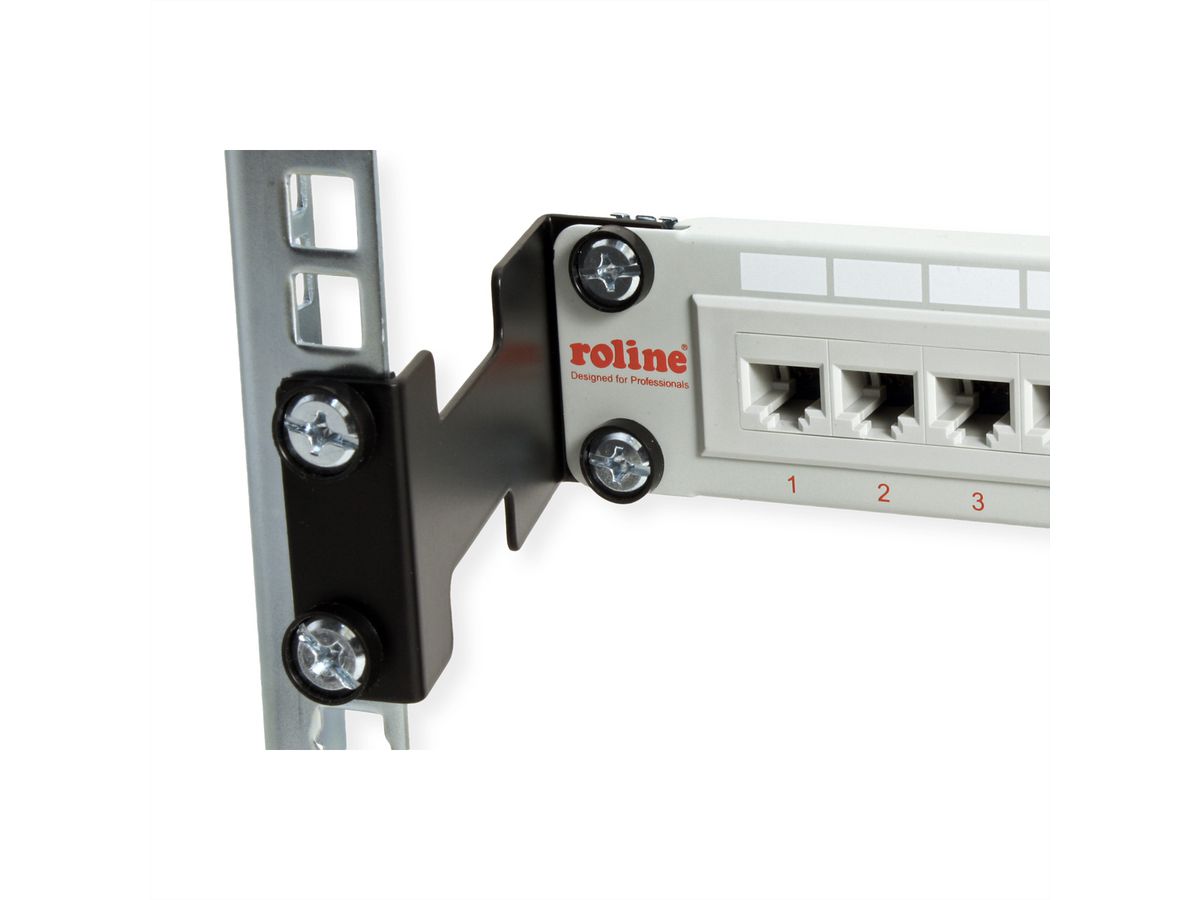 VALUE 19" Rack Depth Extender, 2 pcs, 1U, metal, 101.5mm