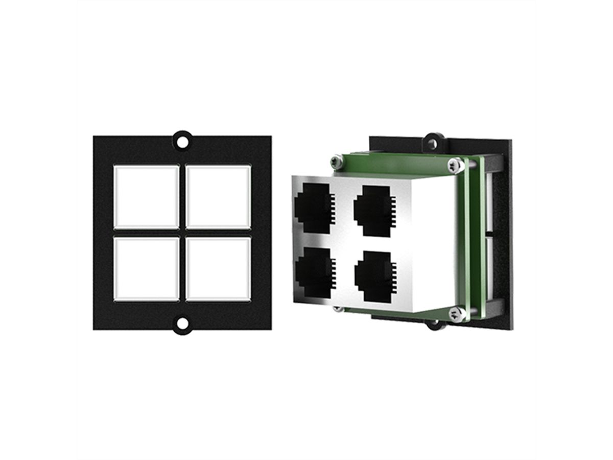 BACHMANN frame 4xbutton 4xRJ11