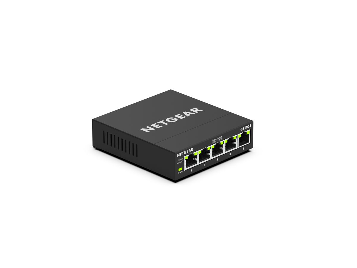 Netgear GS305E Managed Gigabit Ethernet (10/100/1000) Black