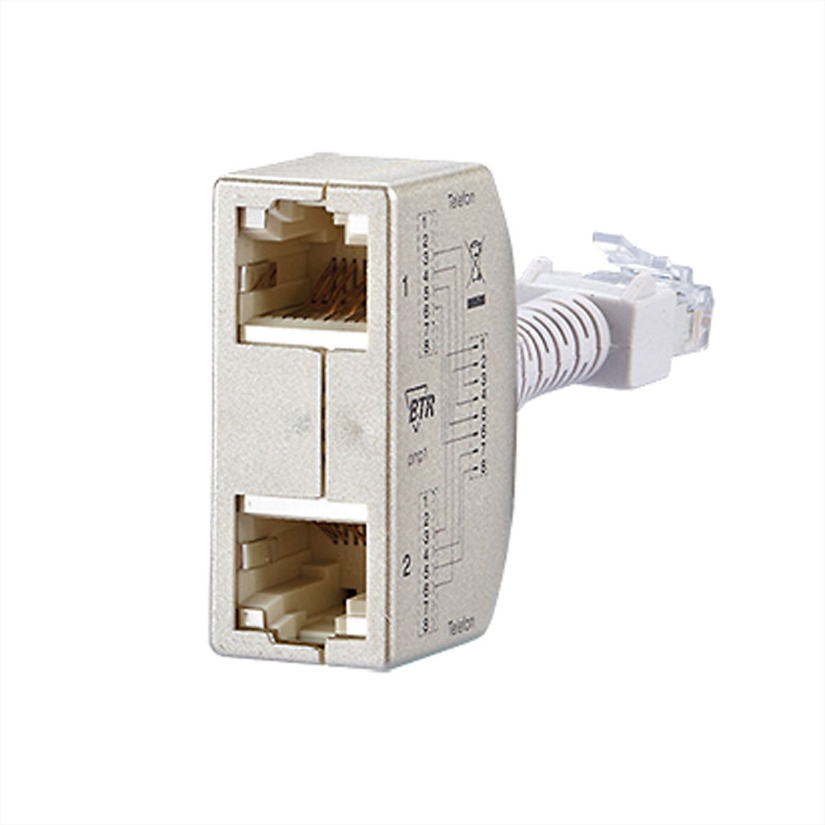 METZ CONNECT Cable Sharing Adapter pnp1, Telefoon/Telefoon, 2 St.