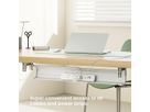 ROLINE Easy2Open kabelgoot, Montage onder tafel, wit, 85,8 cm