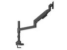 ROLINE LCD-arm voor zware belasting, draagstang, 4 scharnieren, tafelmontage, tot 22/27 kg, zwart