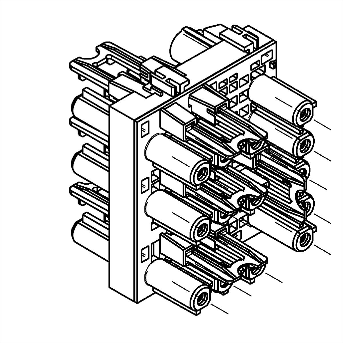 BACHMANN Wieland distribution block GST18, GST18 1xIn 6xOut