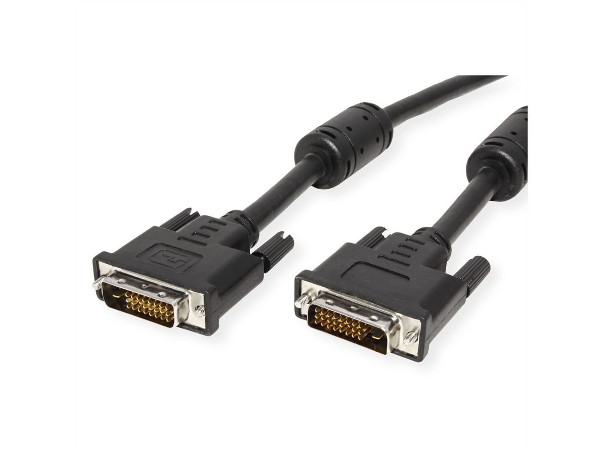 ROLINE Monitorkabel DVI, M/M, (24+1) dual link, 10 m