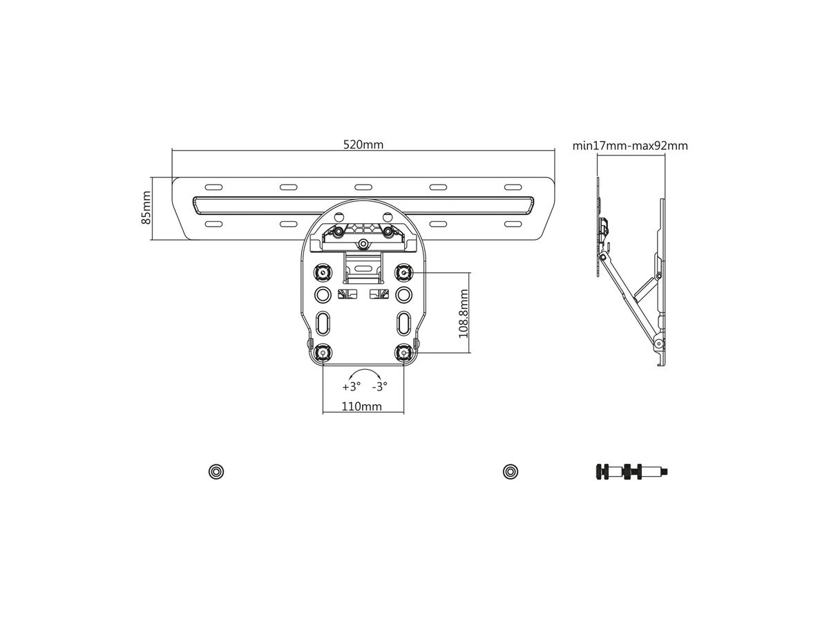 VALUE LCD/Plasma TV Wall Holder, Low Profile, for SAMSUNG Q-Series