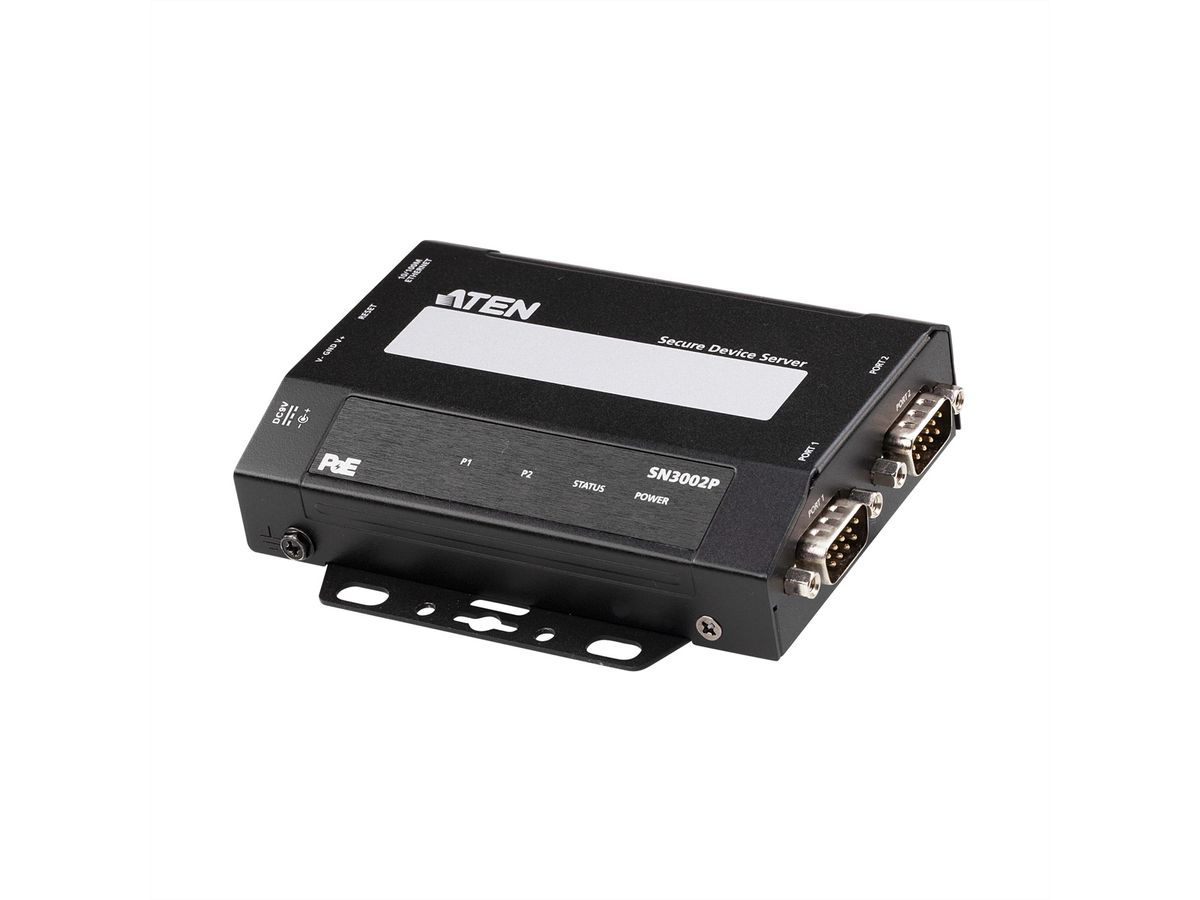 ATEN SN3002P 2-Poorts RS-232 Secure Device Server PoE