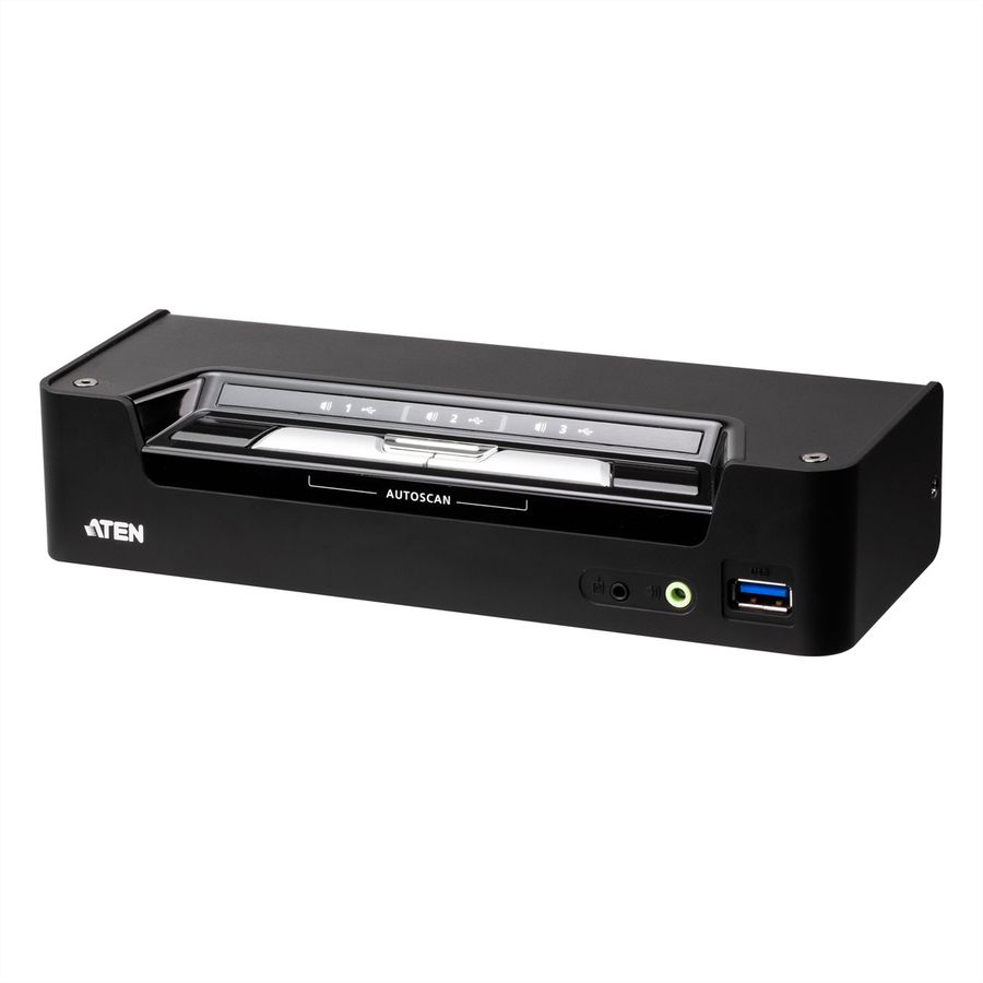 ATEN CS1953 3-poorts USB-C DisplayPort hybride KVM