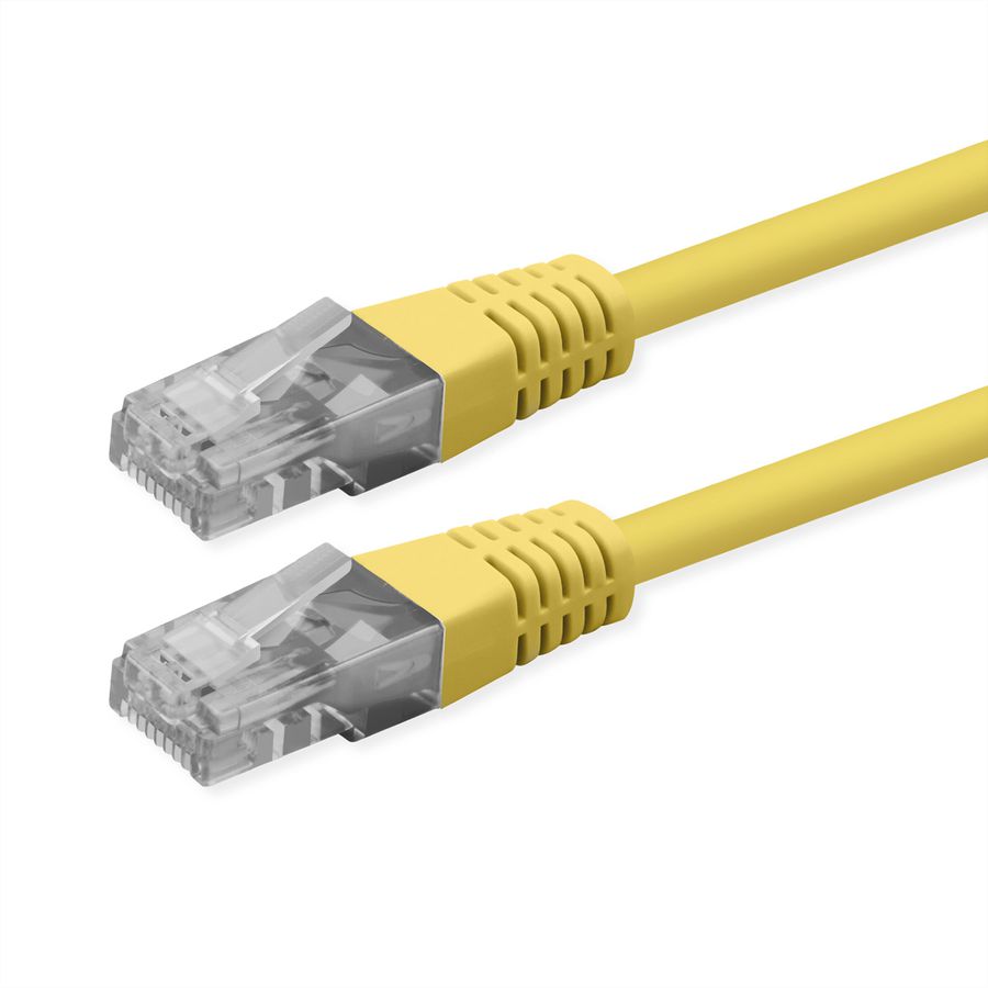 ROLINE Cat.6 (Class E) Patch Cable, UTP, PoE, geel, 3 m