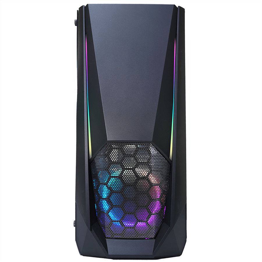 Xilence Xilent Blast X505.ARGB Gaming PC Case, RGB ATX Midi Tower, black