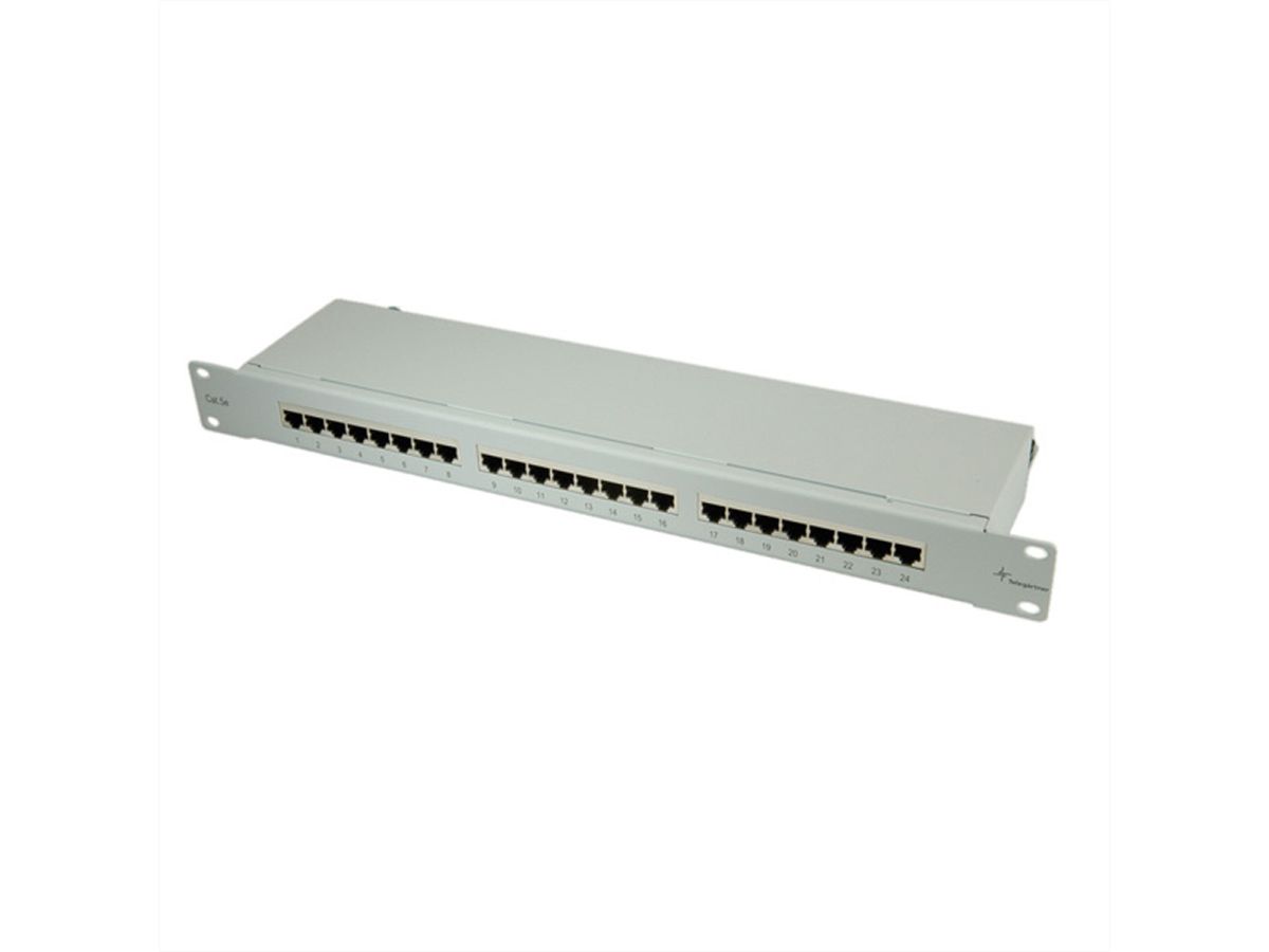 TELEGÄRTNER 19"-Modular Patchpanel Cat.5e (Class D) 1 HE, 24 Poorten