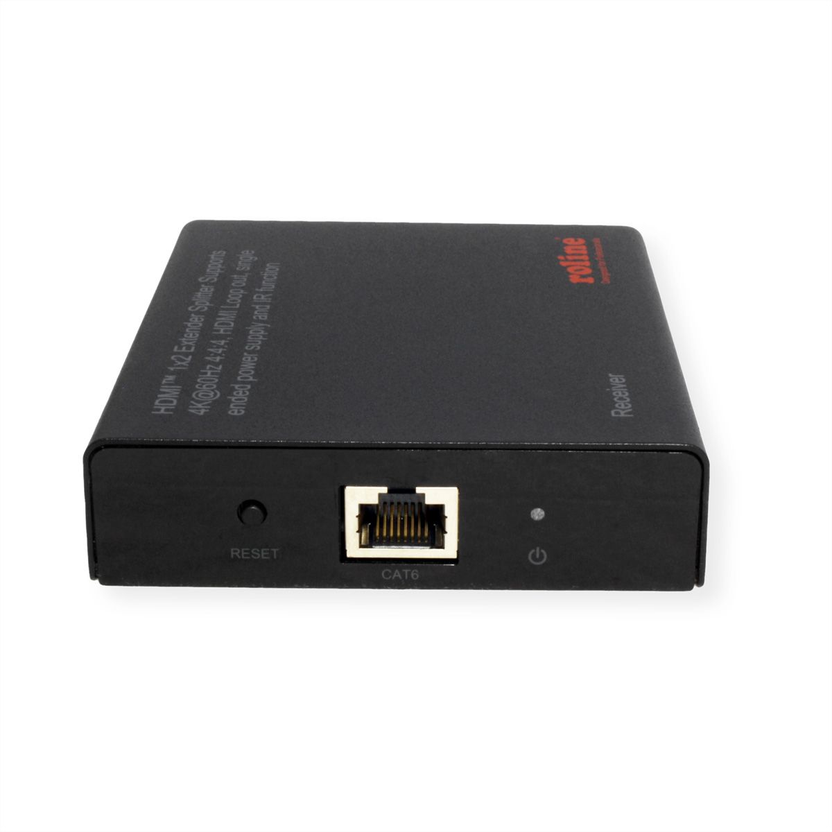 ROLINE HDMI Extender and Splitter, 1x2, via Cat6A, 70m, 4K60Hz