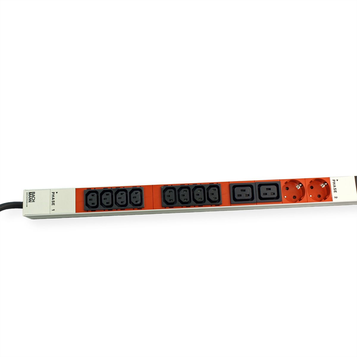 BACHMANN IT PDU ALU 1U 24x C13 6x C19 2LS CEE 3x16A red