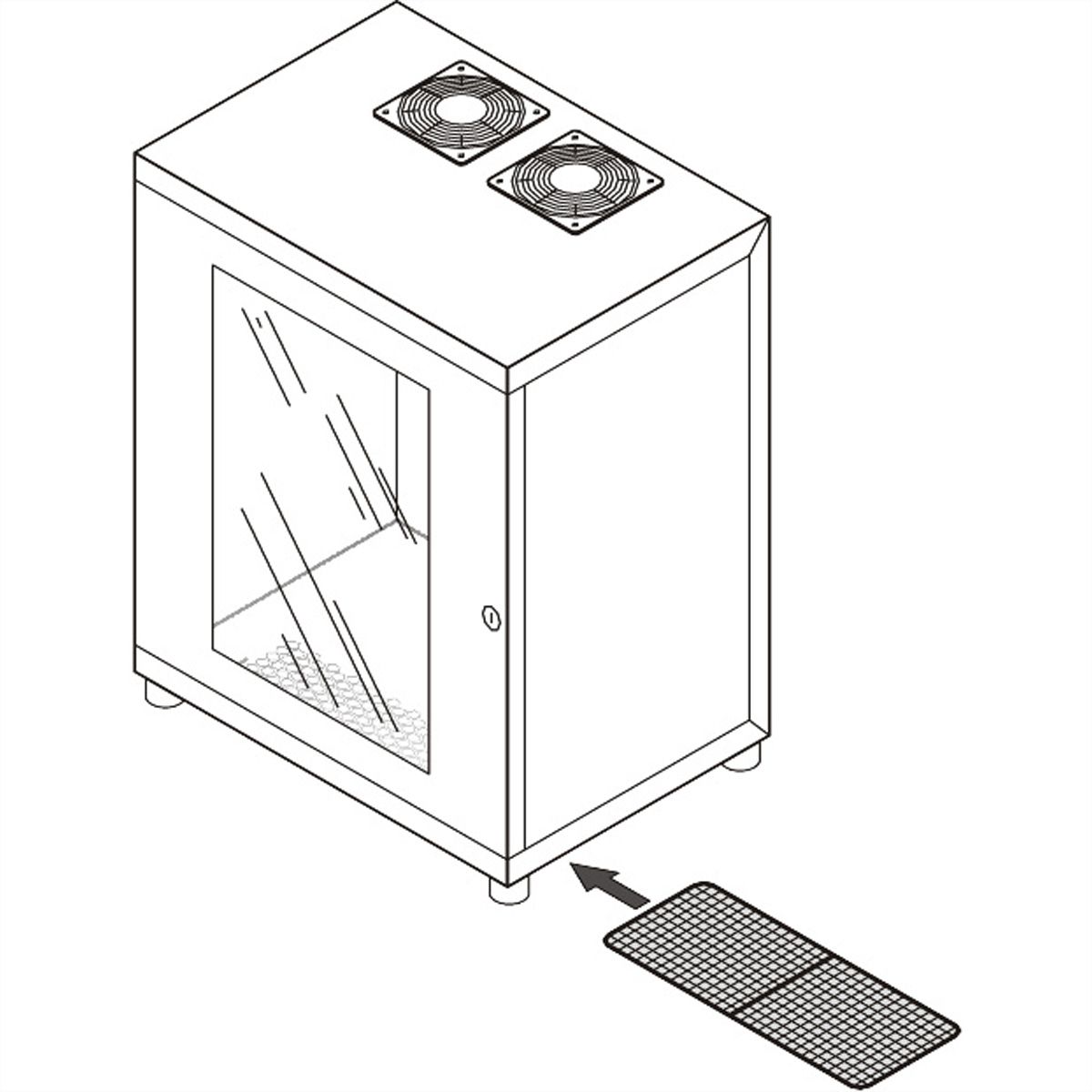 SCHROFF Epcase Luchtfiltermatten voor 10'' koffer (x3)