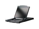 ATEN CL5800N KVM-Console, 48cm LCD, VGA, PS/2-USB, Peripheral Port, DE-Layout