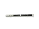 BACHMANN IT PDU ALU 1HE 36x C13 6x geaard contact 6x C19LS CEE 3x 32A rood