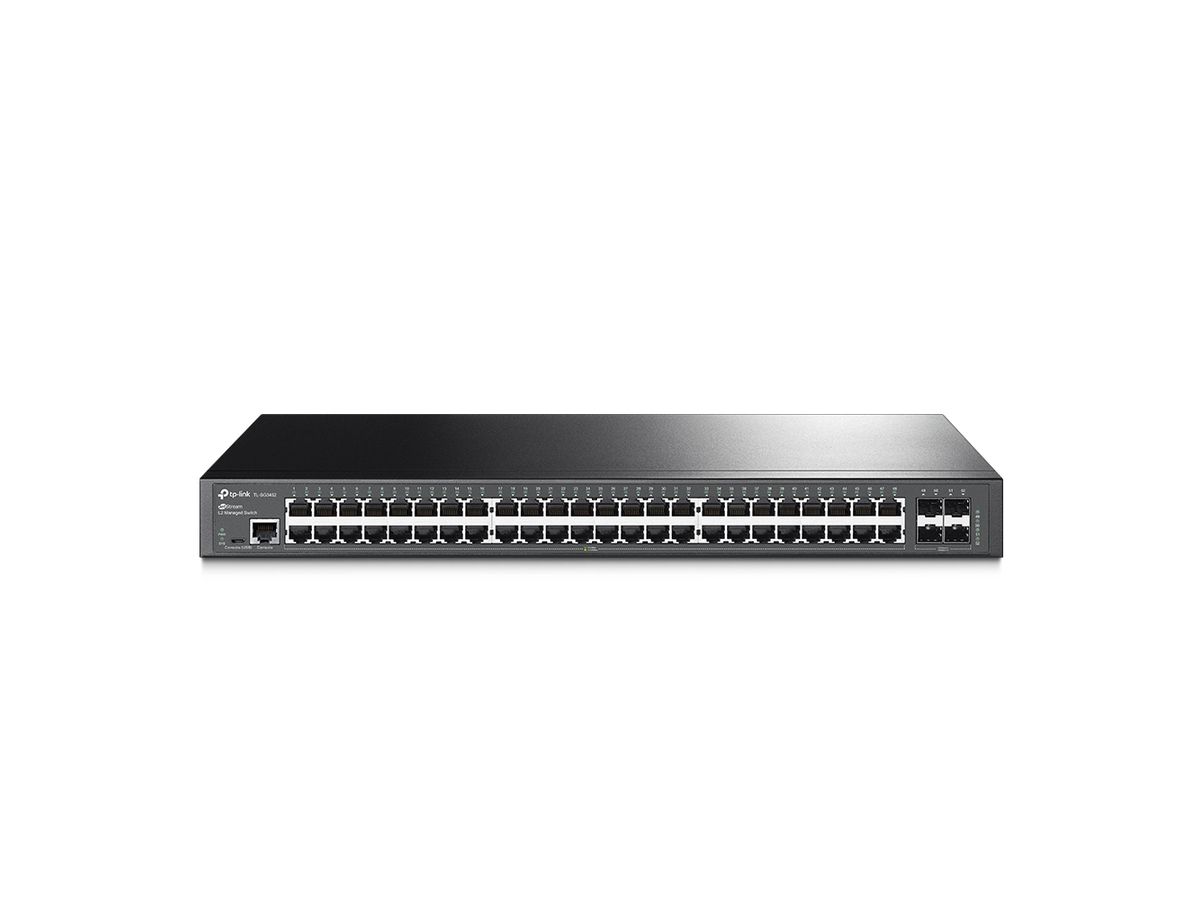 TP-Link JetStream TL-SG3452 netwerk-switch Managed L2 Gigabit Ethernet (10/100/1000) 1U Zwart