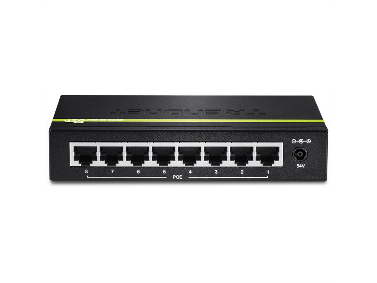 TRENDnet TPE-TG80g 8-Poorts PoE Switch GREENnet Gigabit