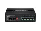 TRENDnet TI-UPG62 6-poorts Gigabit Switch Ultra PoE DIN-Rail Industrieel