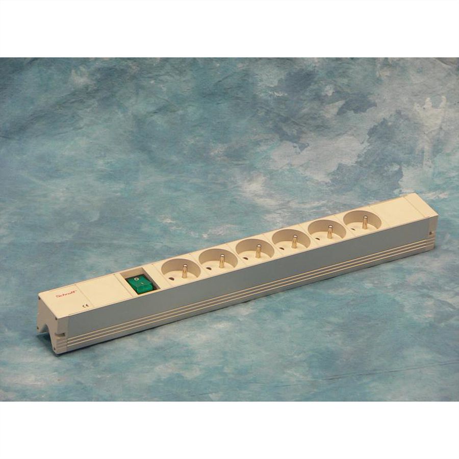 SCHROFF UTE socket strip, Wieland - STDL.WIELAND/UTE 6DO.SCHALT.