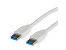 VALUE USB 3.2 Gen 1 kabel, type A-A, wit, 3 m