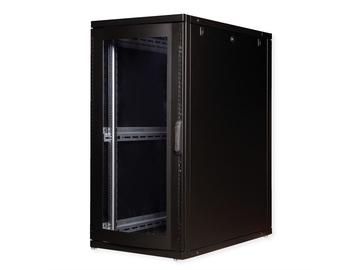 ROLINE 19-inch server rack Pro 26 U, 600x1000 WxD black Perspex