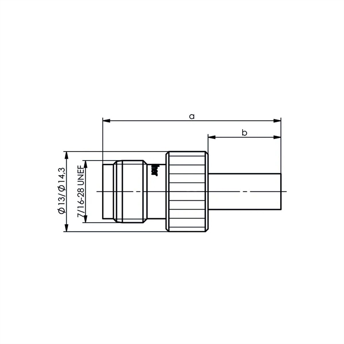 TELEGÄRTNER TNC-Kabelbuchse 50 Ohm, für RG-58C/U, crimp