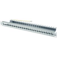 TELEGÄRTNER 19"-Modulair patchpaneel 1 HE, leeg, grijs