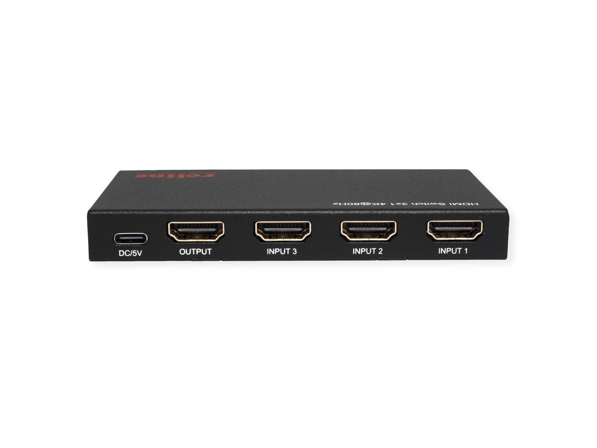 ROLINE 4K HDMI Switch, 3-voudig