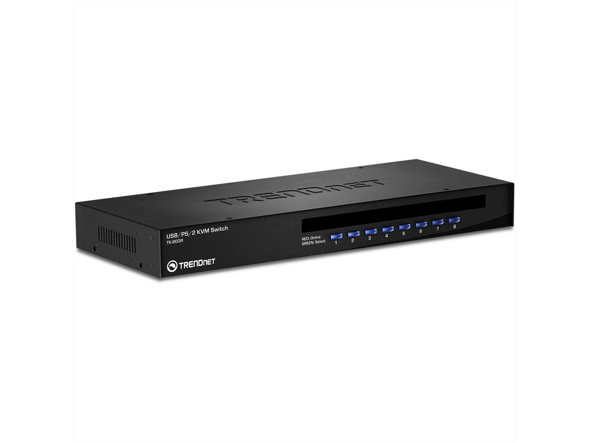 TRENDnet TK-803R KVM-switch 8-poorts USB/PS/2 Rack Mount