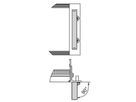 SCHROFF eendelige voorhandgreep, breedte 12,2 mm, blank geanodiseerd, 3 HE