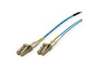 ROLINE F.O. Jumper Cable 50/125µm OM3, LC/LC, Low-Loss-Connector, turquoise, 1 m