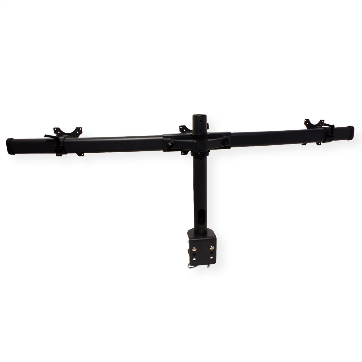 VALUE Drievoudige LCD-arm, tafelmontage, zwart