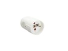 BACHMANN coupling with earthing pin, for France, bend protection sleeve, white
