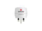 Skross Europe to UK Travel Adapter, for 2- and 3-pole devices