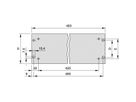 SCHROFF 19" Front Panel With Holes for Handles, 3 U, 3 mm, Al, Anodized, Untreated Edges