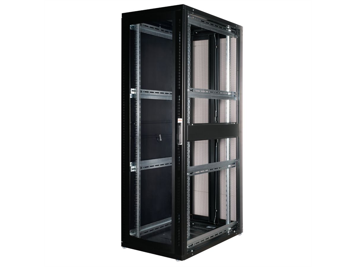 ROLINE 19-inch server rack Pro 42 U, 600x1000 BxD zwart plexiglas