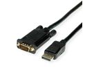 VALUE Cable DisplayPort - VGA, M / M, zwart, 2 m