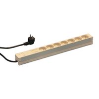 SCHROFF Socket Strip, UTE, 7 Sockets, 19", With Mains Suppression Filter