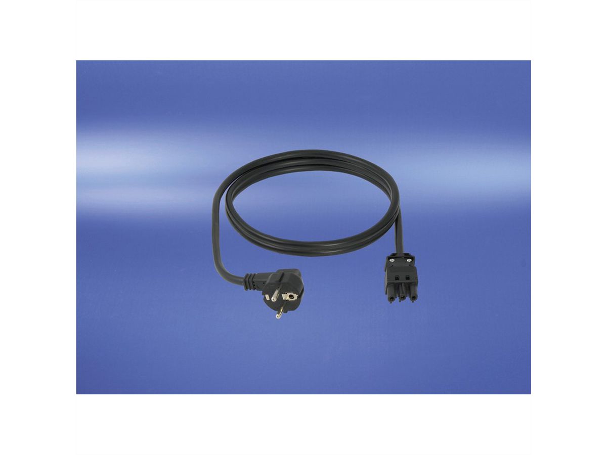 SCHROFF Wieland® Connecting Cables for Socket Strip, GST18, 1 m, SCHUKO/UTE