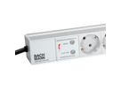 BACHMANN IT PDU ALU 1HE 12x geaard contact, stroomkabel met geaarde stekker